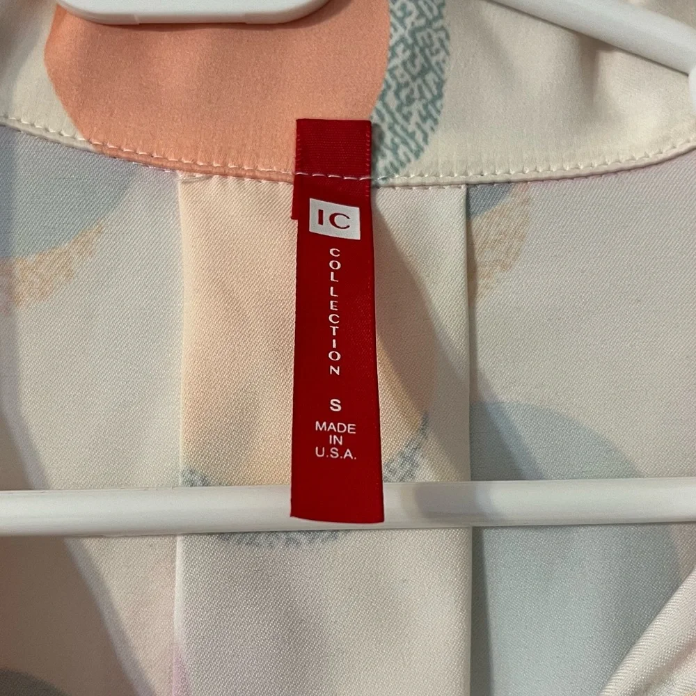 IC COLLECTION Pastel Polka Dot Blouse - Picture 3 of 5